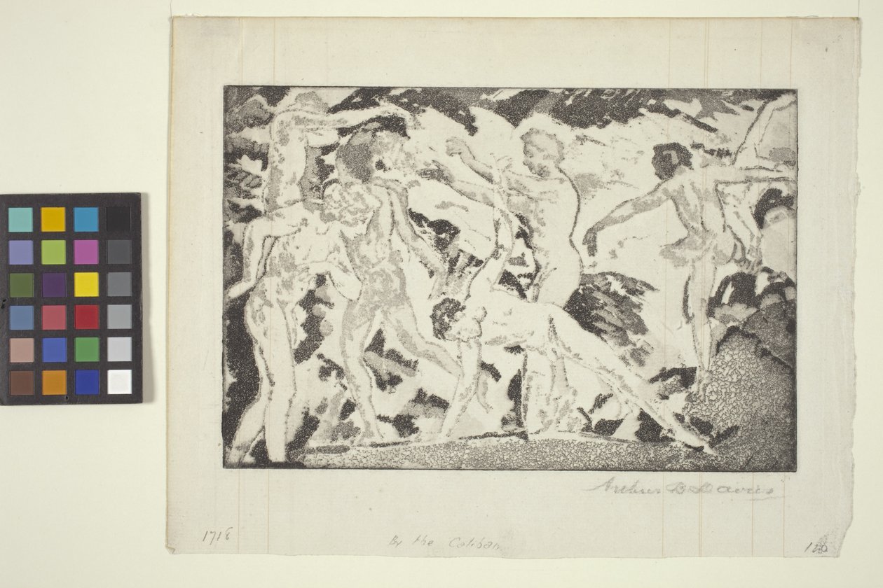 Af The Caliban (akvatint) af Arthur Bowen Davies