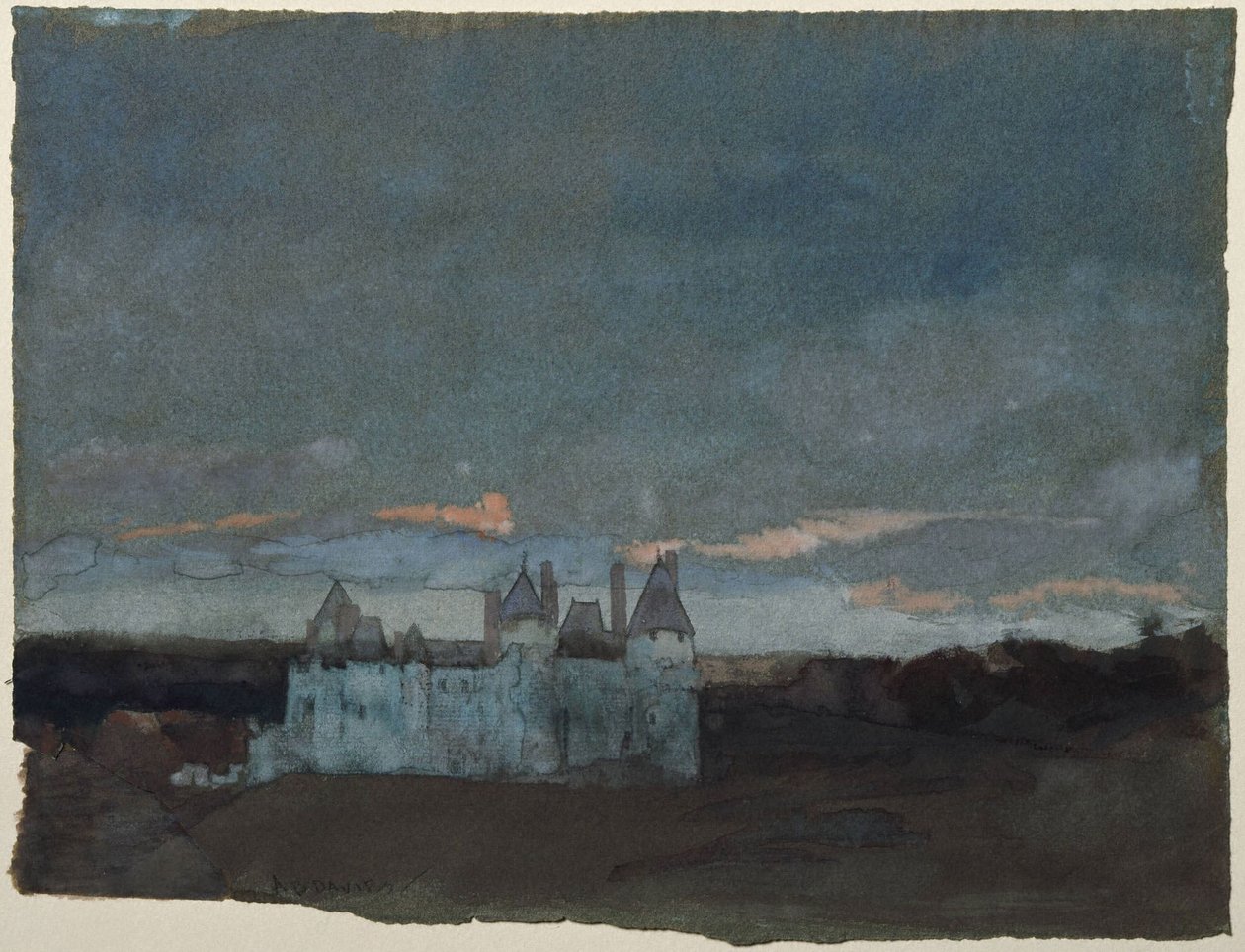 Château Langeais, Touraine af Arthur Bowen Davies