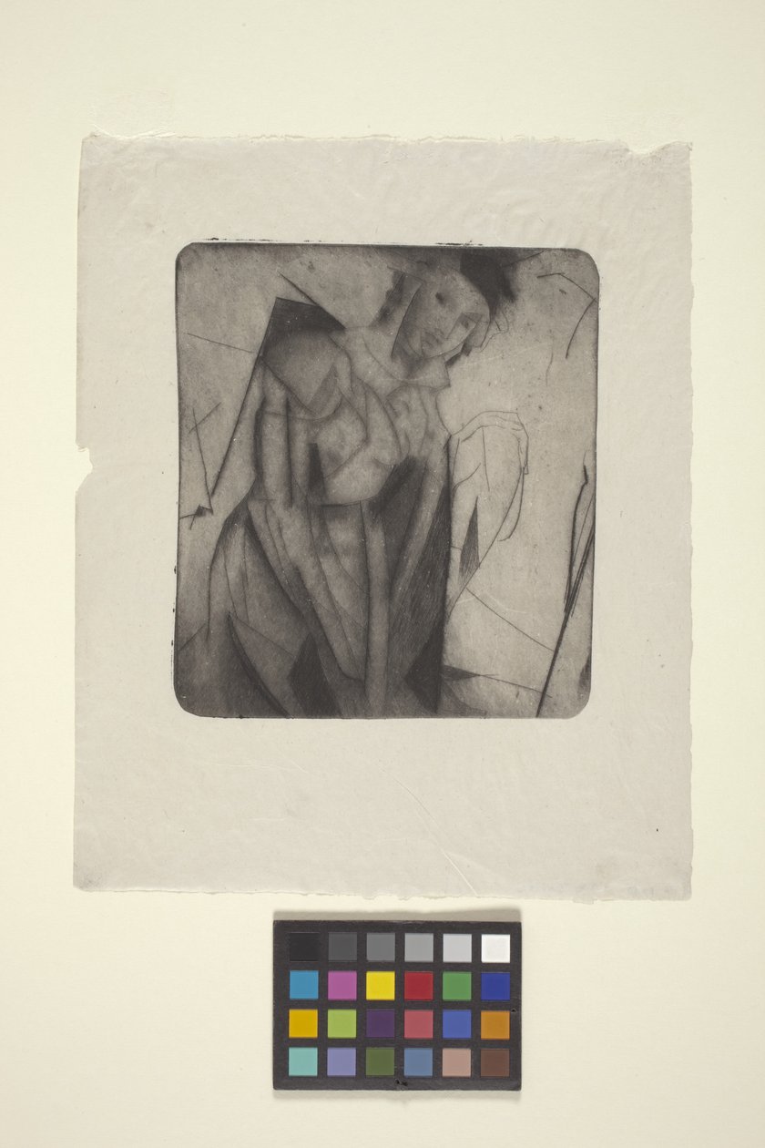 Figur i glas (tørpunkt) af Arthur Bowen Davies