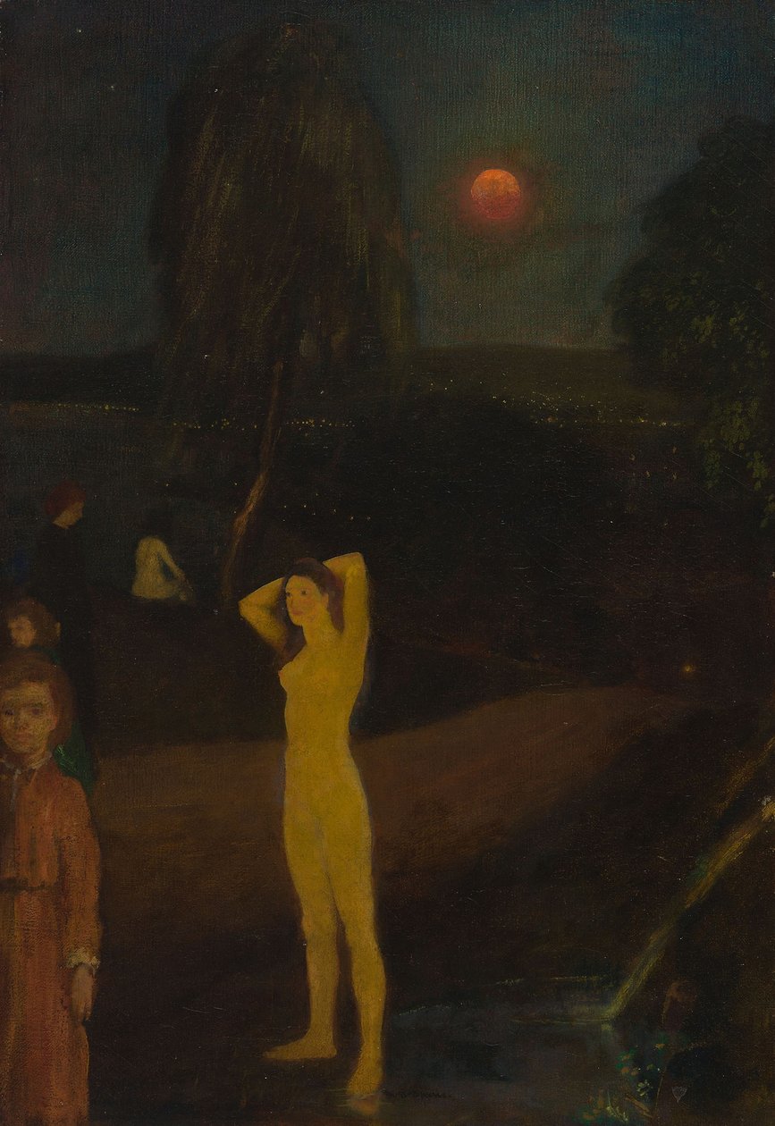 Måne med fuld cirkulation af Arthur Bowen Davies