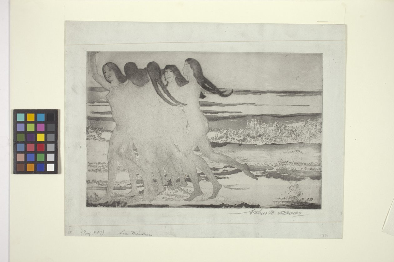 Sea Maidens (ætsning og akvatinte) af Arthur Bowen Davies