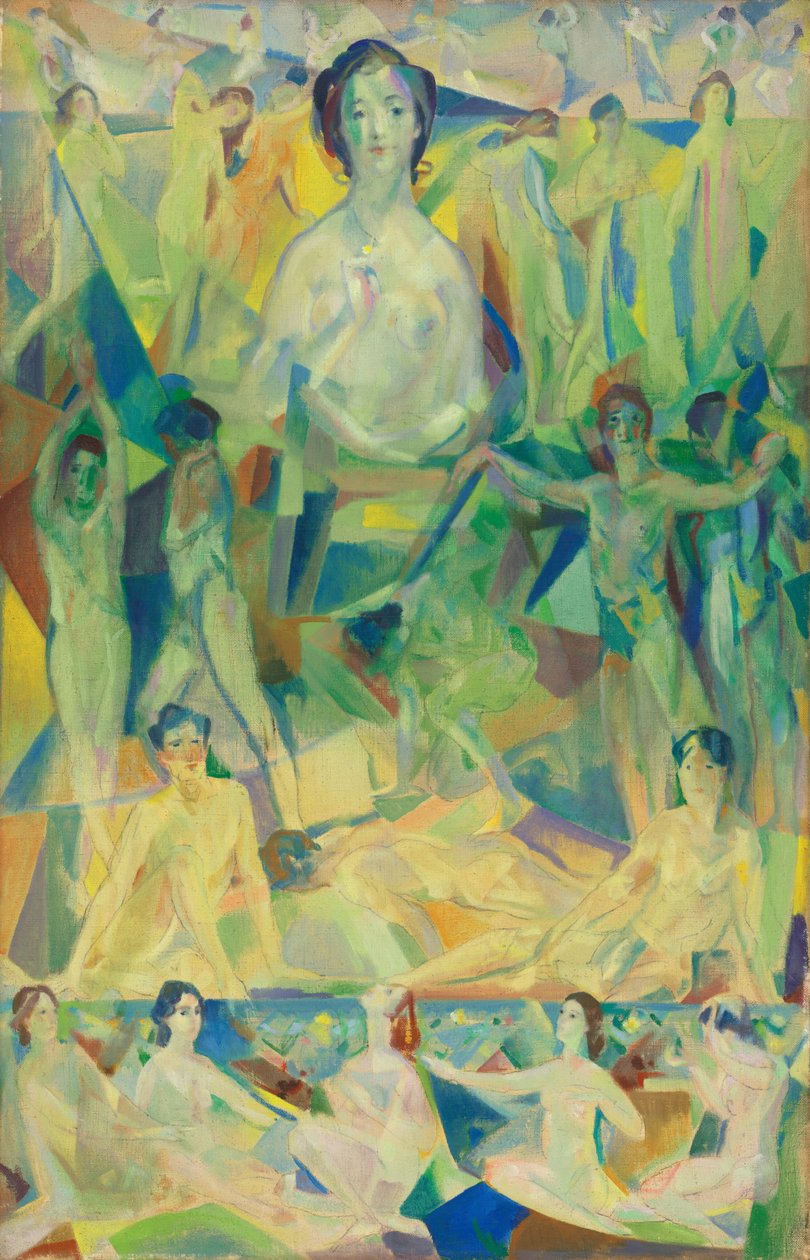 The Great Mother, ca. 1914 (olie på lærred) af Arthur Bowen Davies