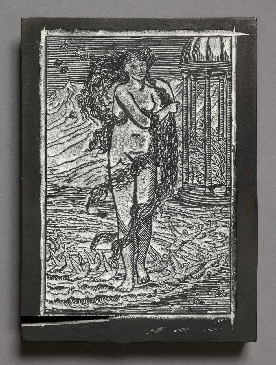 Historien om Amor og Psyke - Venus, efter Edward Coley Burne-Jones (indgraveret træklods) af Arthur Burgess