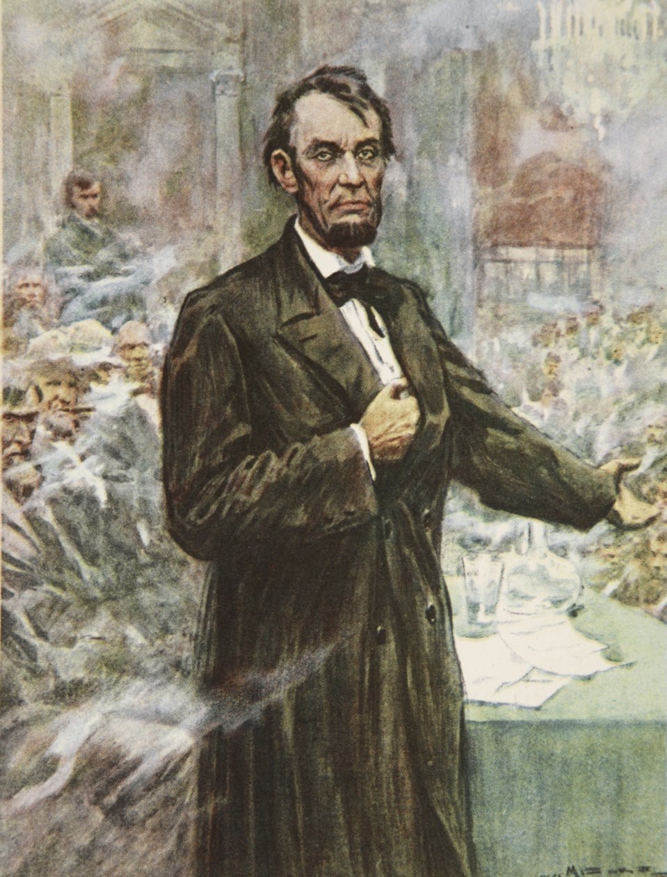 Abraham Lincoln, den store Emancipator, illustration fra 