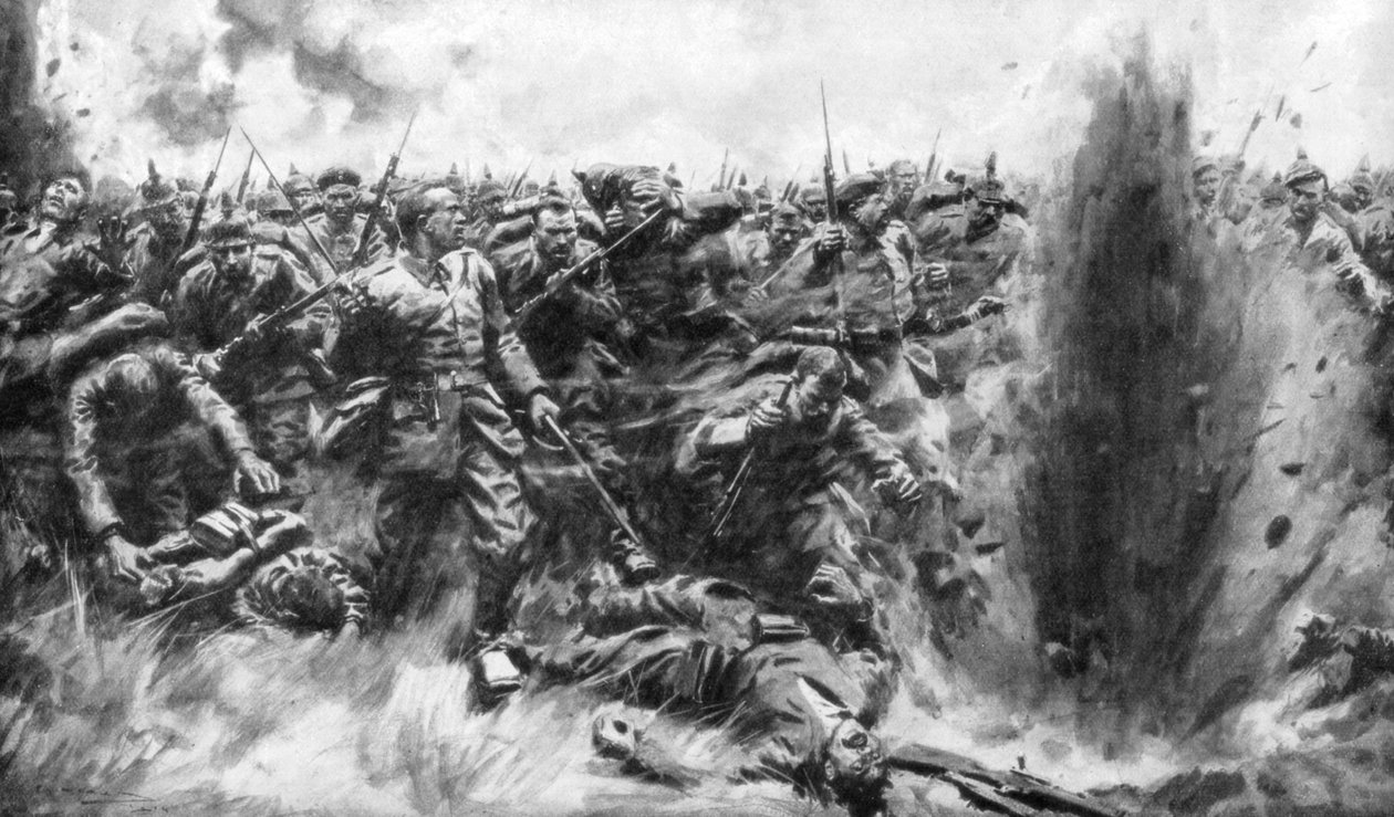 Et massivt tysk angreb på den britiske front, Første Verdenskrig, 1914 1926. af Arthur C. Michael