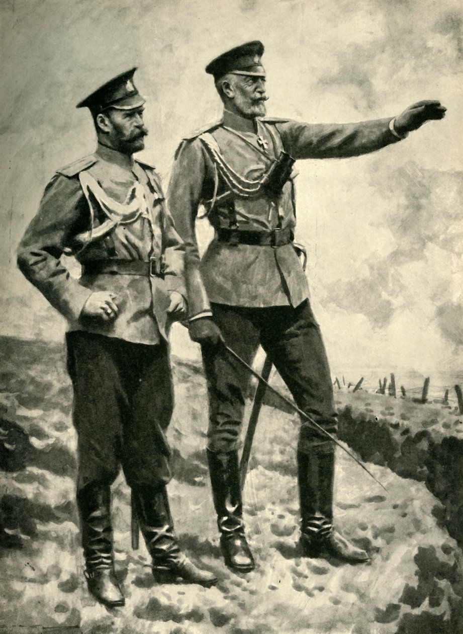 Ændringerne i den russiske kommando, september 1915. Første Verdenskrig, c1920. af Arthur C. Michael