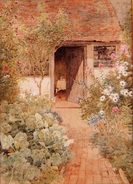 Kål i en hyttehave af Arthur Claude Strachan