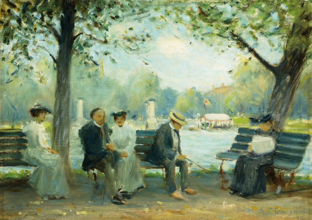 I Public Gardens, Boston af Arthur Clifton Goodwin