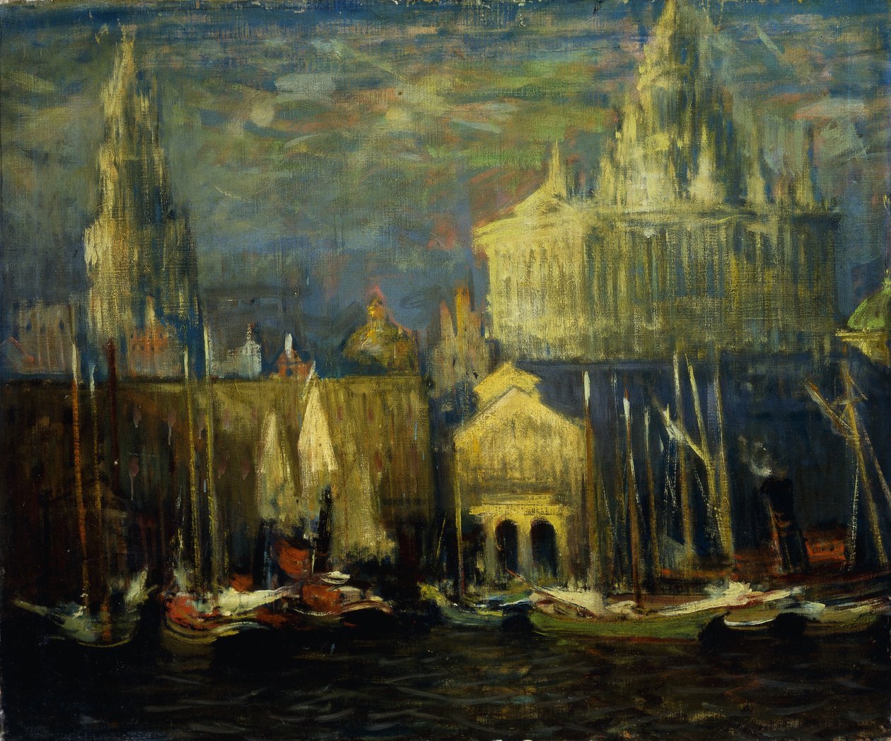 New York Waterfront af Arthur Clifton Goodwin