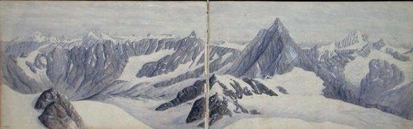 Udsigt fra Breithorn af Arthur Cust