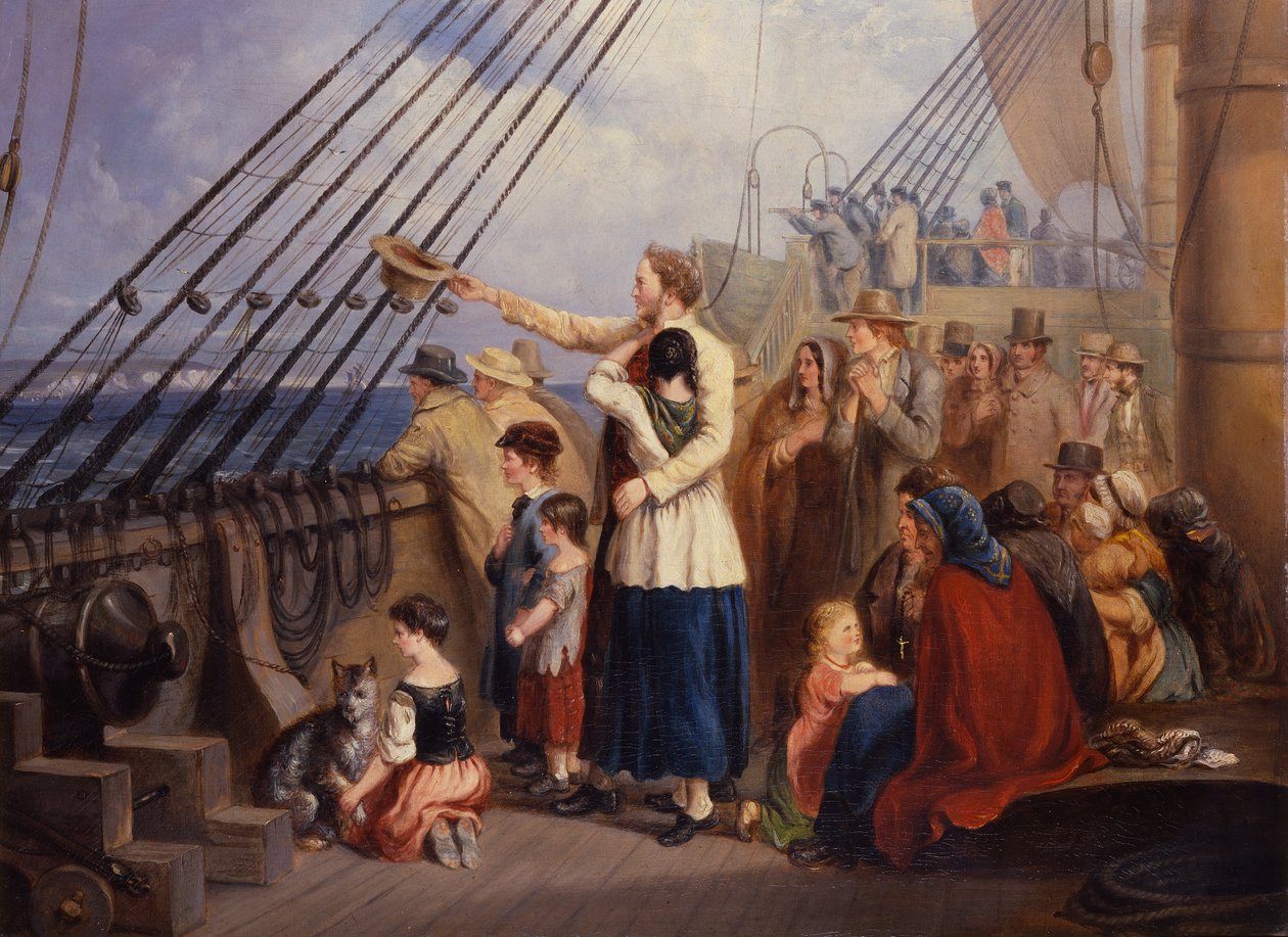 En fortælling om det gyldne vesten (olie på lærred) af Arthur David McCormick
