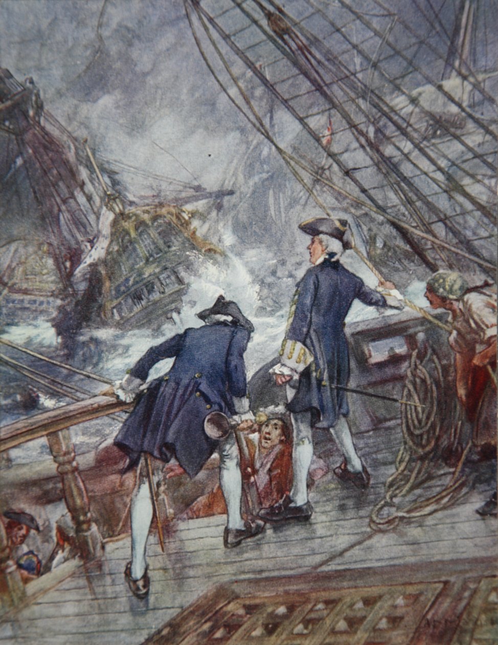 Hawke, illustration fra Drakes Drum and Other Songs of the Sea af Henry Newbolt (1862-1938) pub. 1905 af Arthur David McCormick