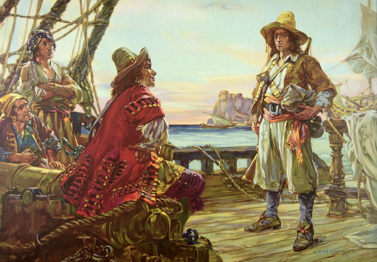 Rekruttering til et piratskib i det 17. århundrede af Arthur David McCormick