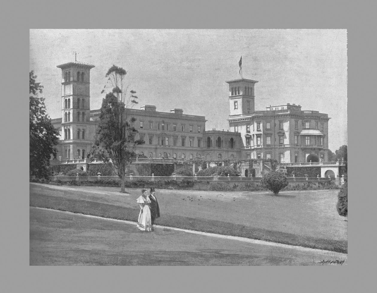 Osborne House, I.O.W. C1900 af Arthur Debenham