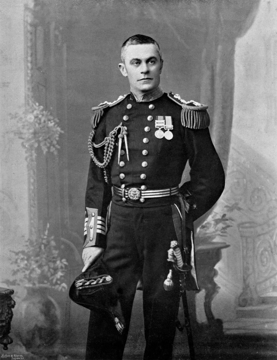 Kontreadmiral Alfred Taylor Dale, øverstbefalende for den flyvende eskadron, 1896 af Arthur Debenham