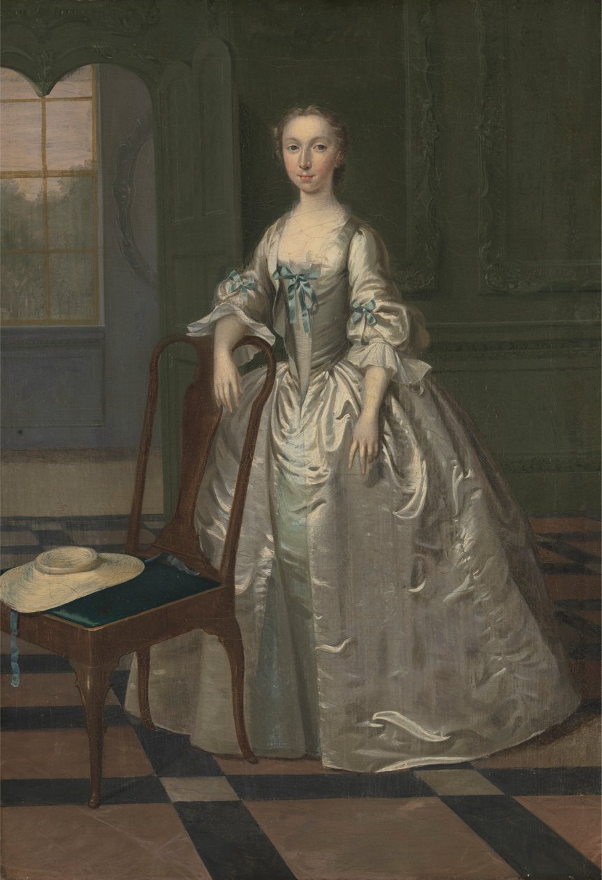 En dame i en tegnestue af Arthur Devis
