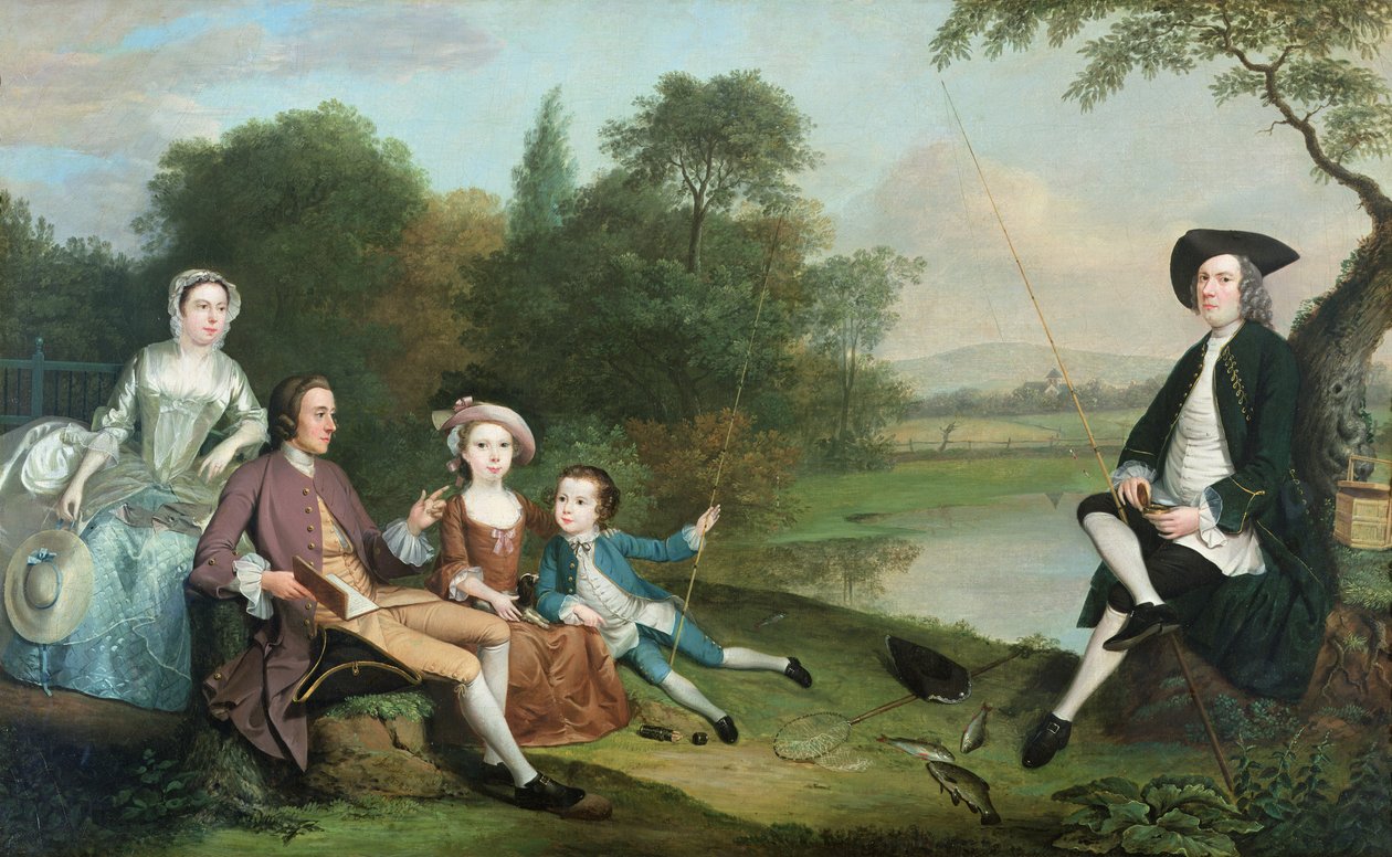 En familie af lystfiskere af Arthur Devis