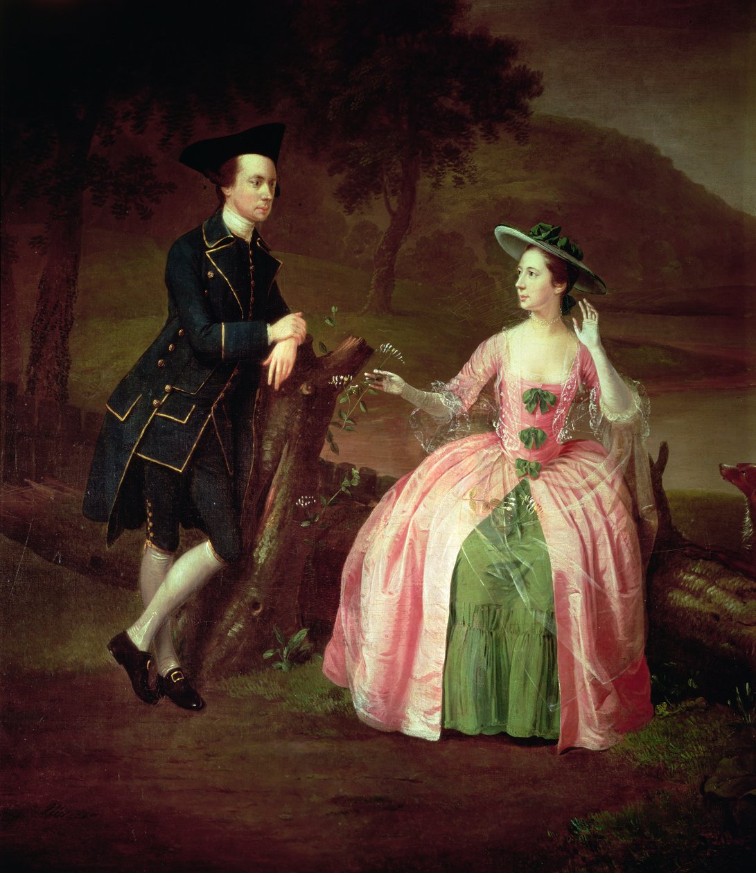 Sir George og Lady Strickland af Arthur Devis