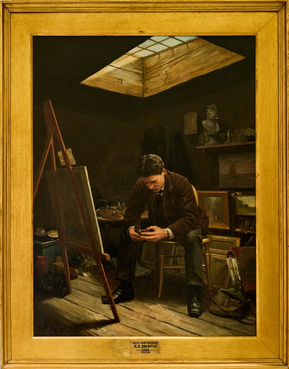 Kunstens ringe belønning, den tomme pung af Arthur Dickinson Brunton