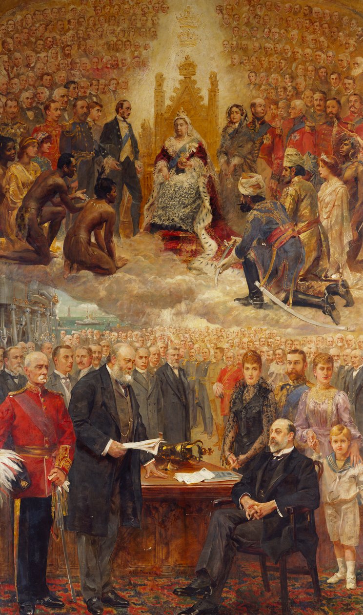 En allegori over det britiske imperium af Arthur Drummond