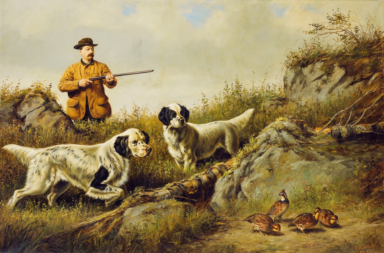 Amos F. Adams skyder over gåsen lukker ende Shon, tæller lukker, 16 af Arthur Fitzwilliam Tait