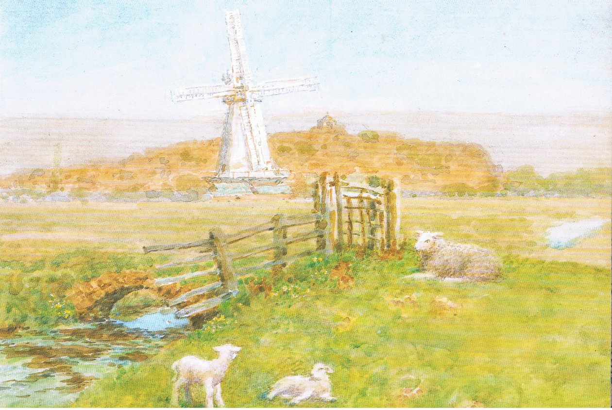 Vindmøllen, Rye, Sussex, Postkort, 1970