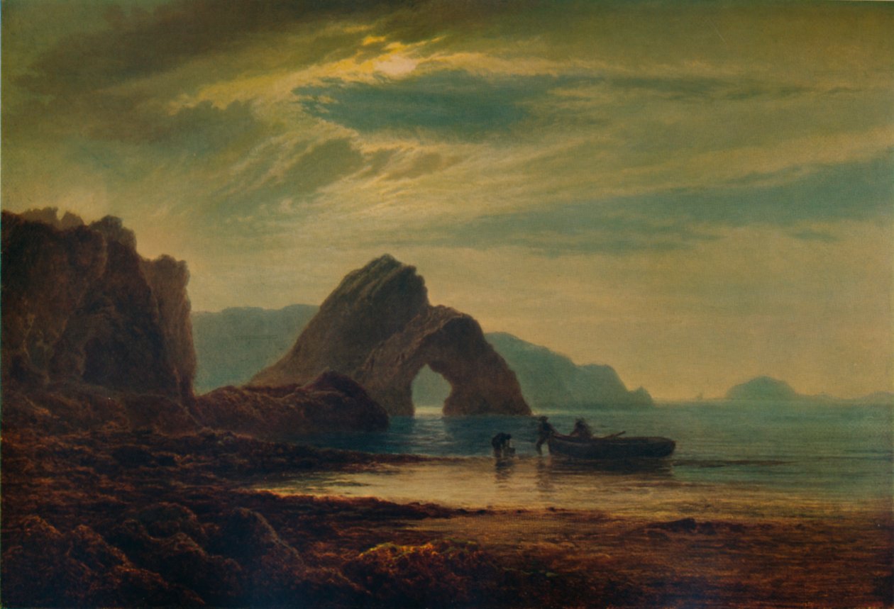 Gilters Point, Tenby, af Moonlight, 1872-1874, 1935 af Arthur Gilbert