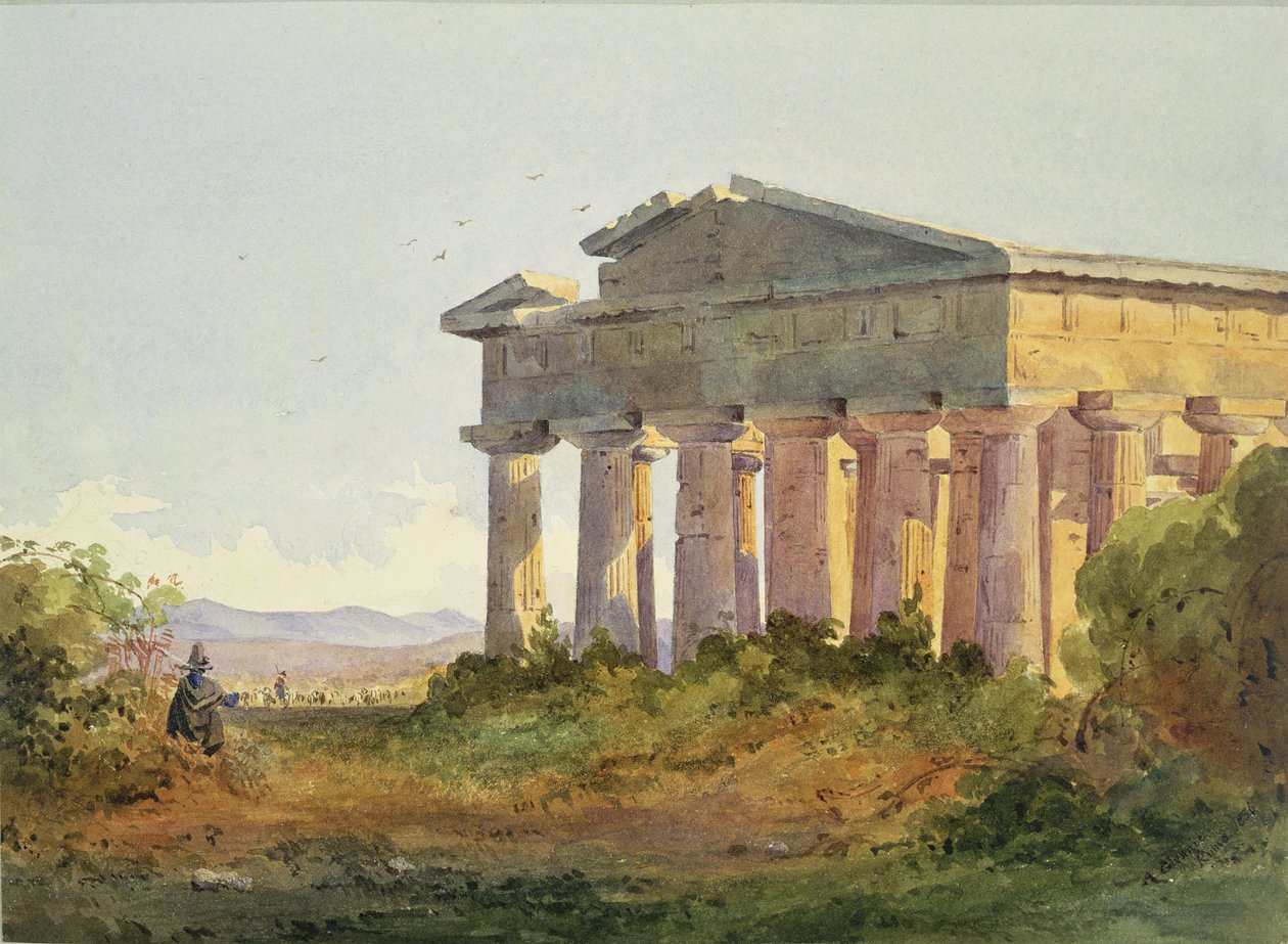 Landskab ved Paestum af Arthur Glennie