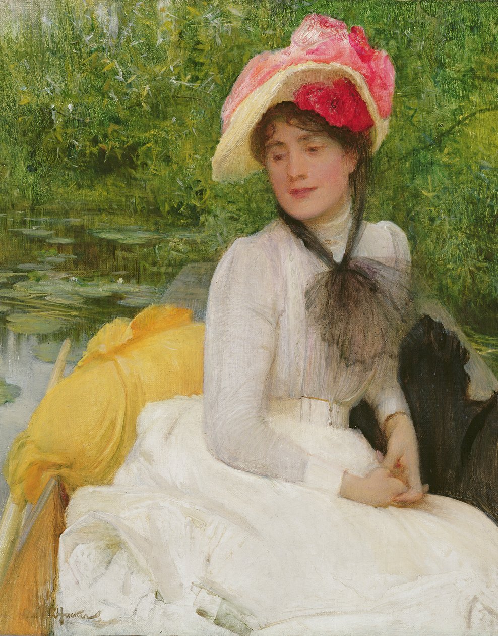 Pige i en Punt af Arthur Hacker