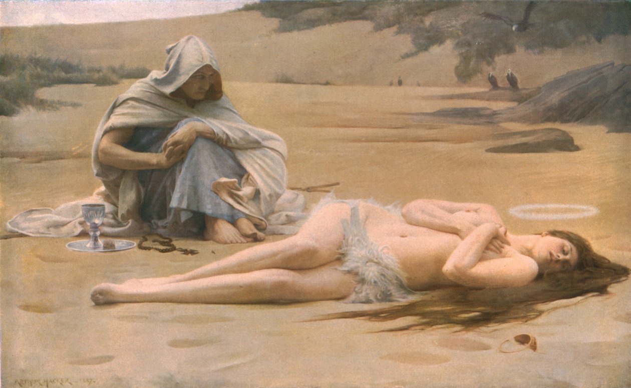 Pelagia og Philammon, 1887, c1930. af Arthur Hacker
