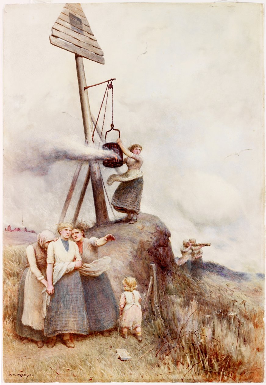 Belysning af fyret (kropsfarve) af Arthur Hardwick Marsh