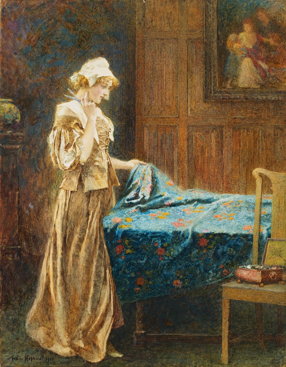Et øjebliks tøven, 1910 af Arthur Hopkins