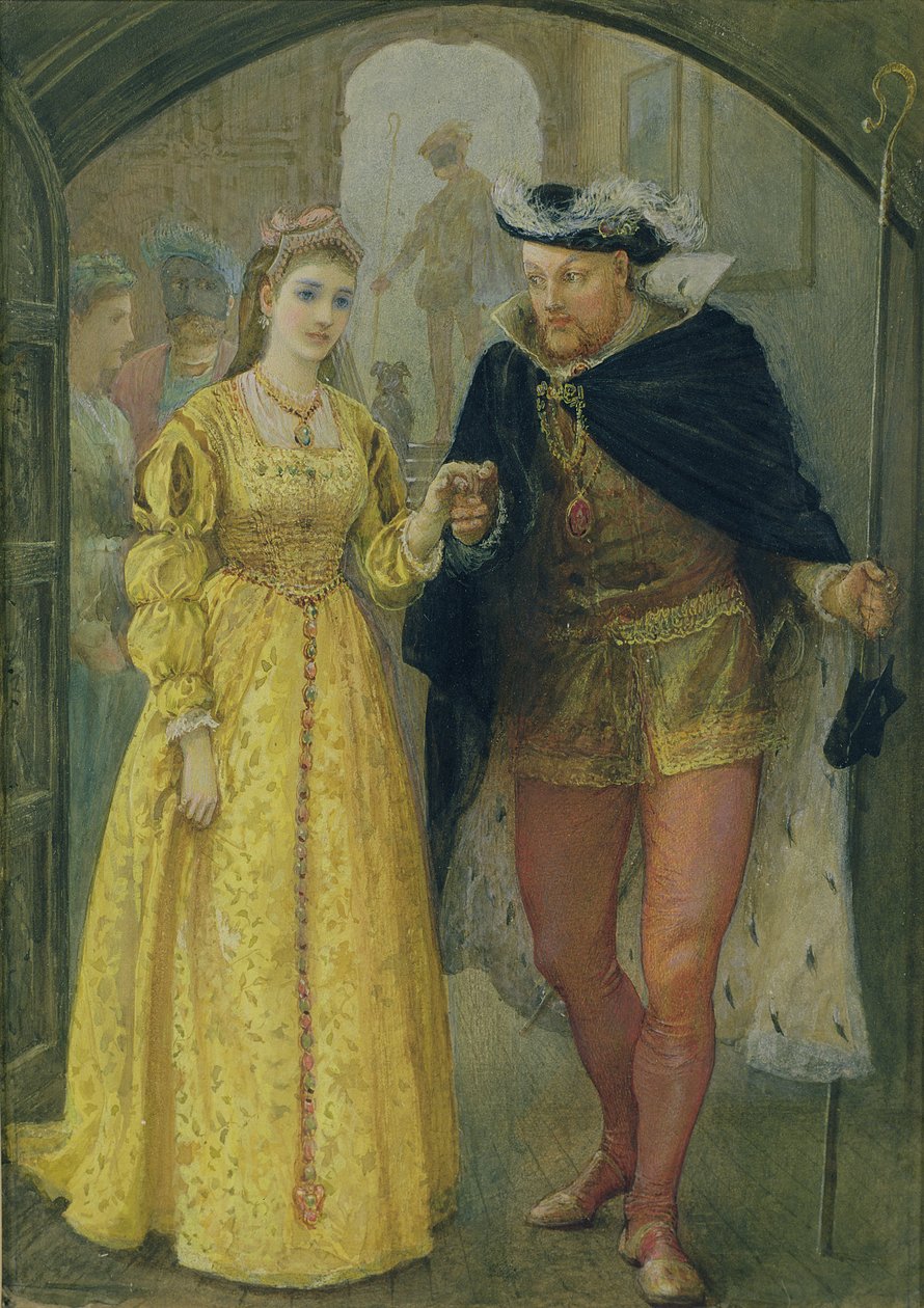 Henrik VIII og Anne Boleyn af Arthur Hopkins