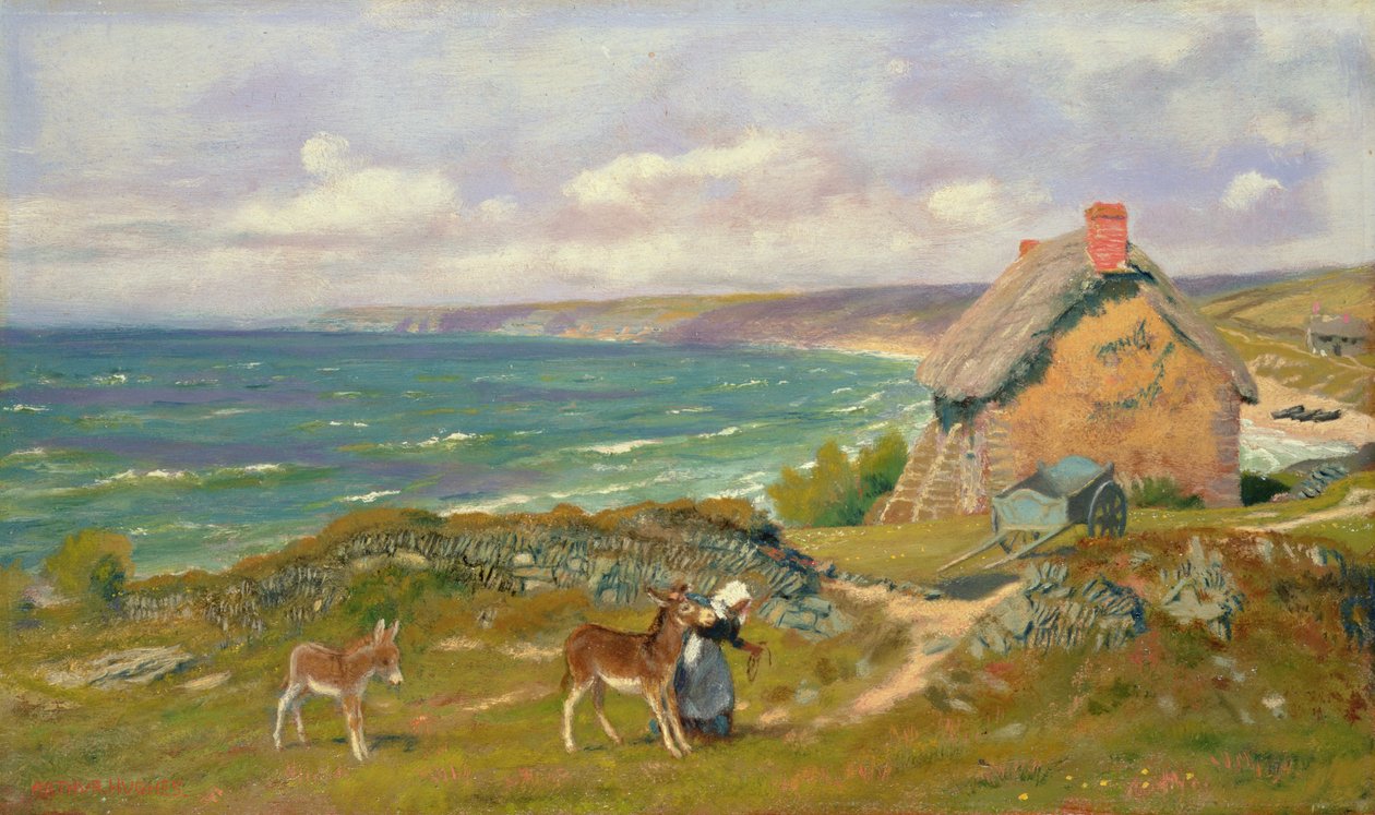 En vestlandskystscene af Arthur Hughes