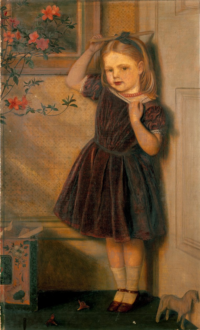Cecily Ursula, tre år gammel, udstillet 1867 af Arthur Hughes