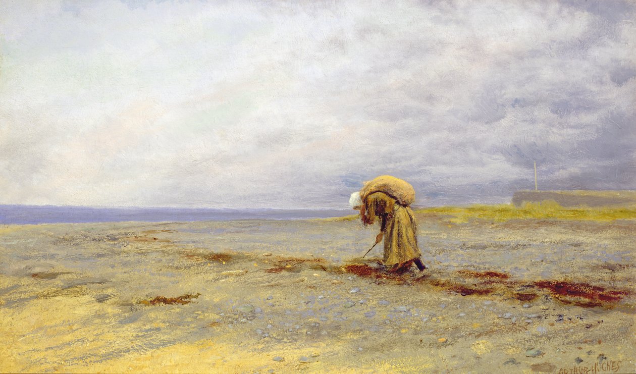 Indsamling af tang af Arthur Hughes