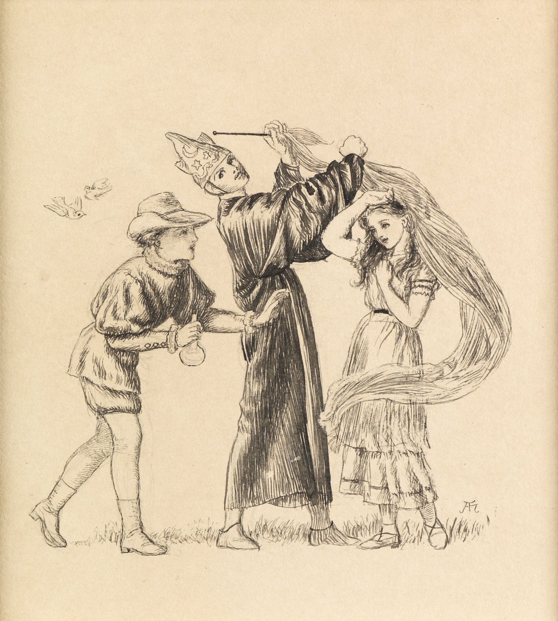 Handsome is as Handsome Does, 1871 af Arthur Hughes