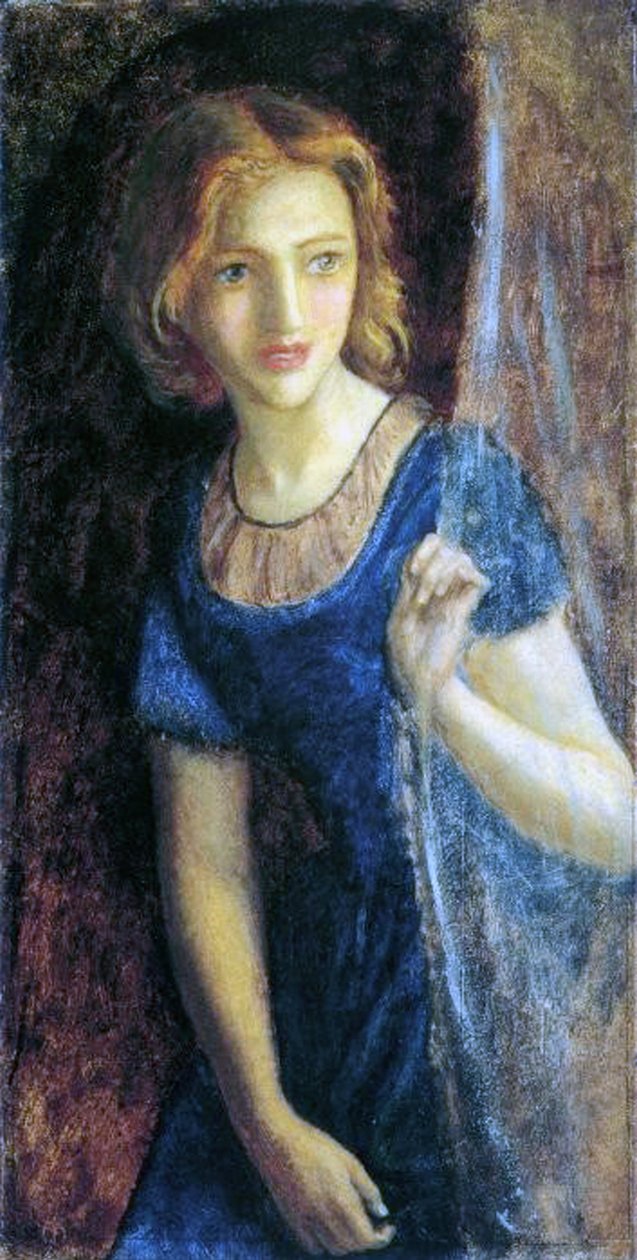 Mariana ved vinduet, 1865-67 af Arthur Hughes