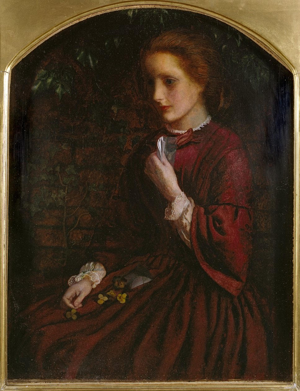 Stedmoderblomster, c.1860 af Arthur Hughes