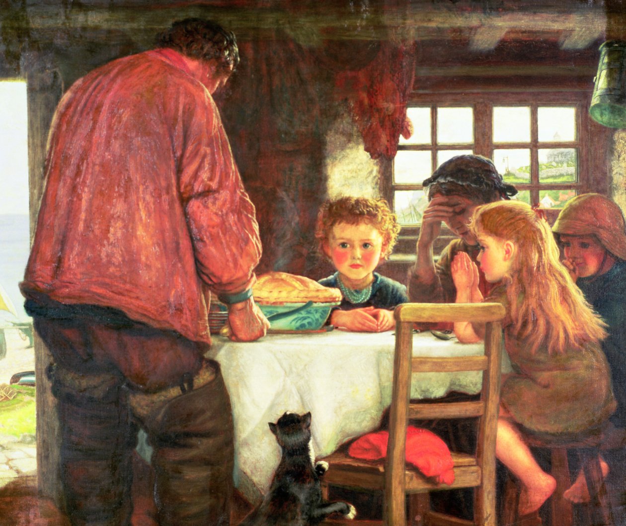 Saying Grace eller Skipperen og hans Besætning af Arthur Hughes