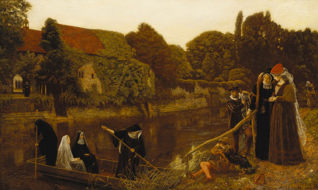 Klosterbåden, 1874 af Arthur Hughes
