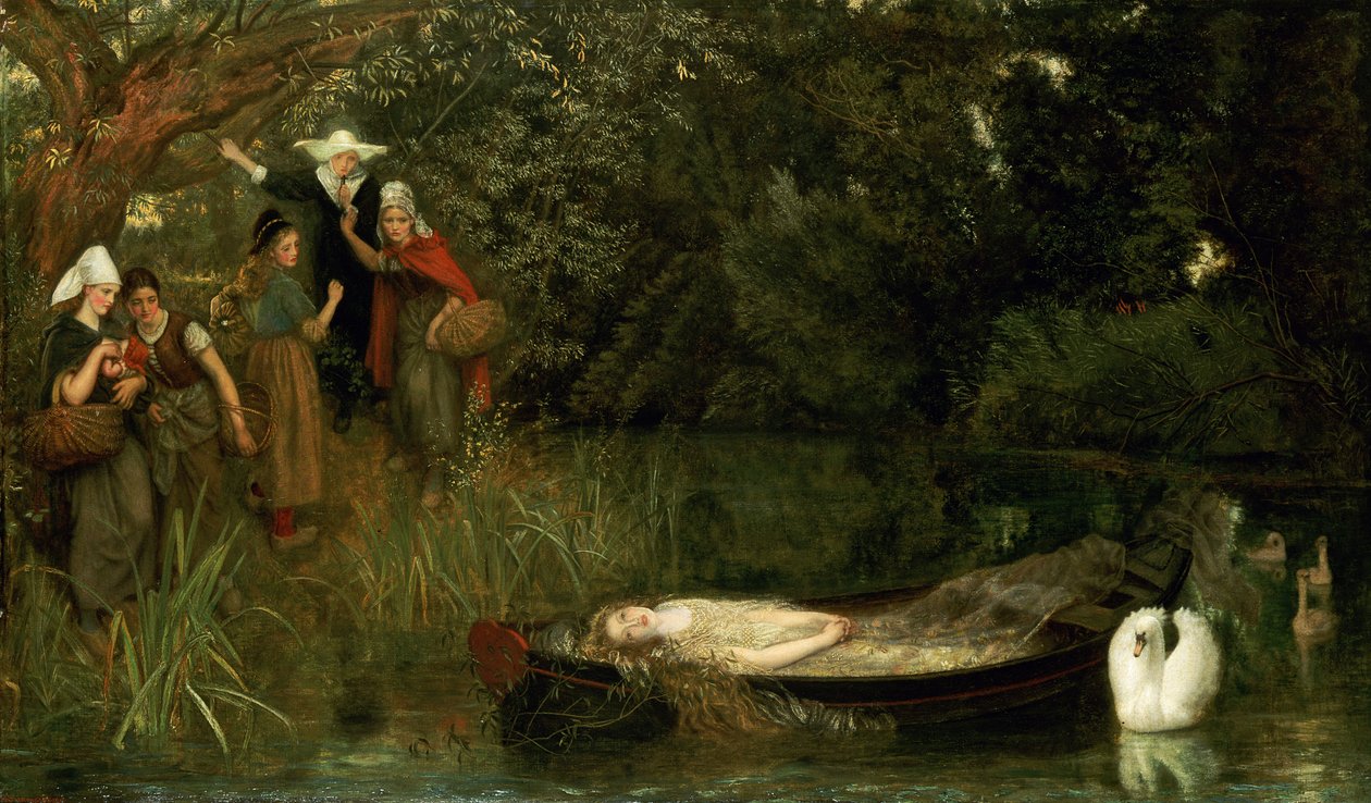 The Lady of Shalott, 1873 af Arthur Hughes