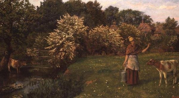 Mælkepigen af Arthur Hughes