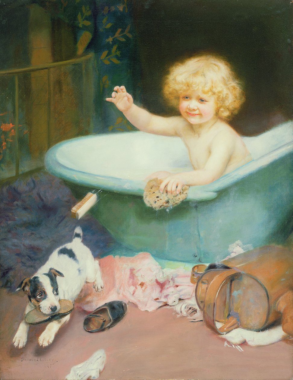Badetid af Arthur John Elsley
