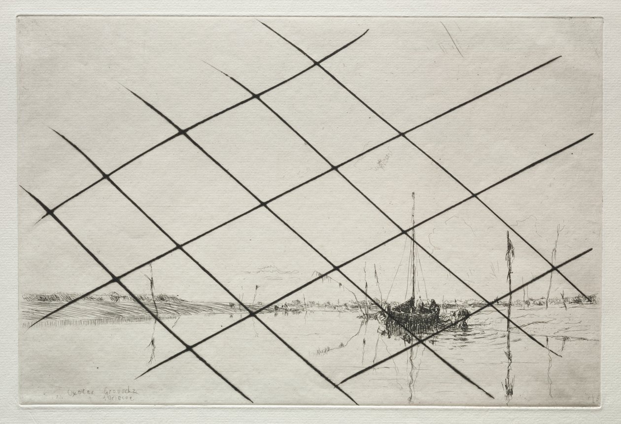 Oyster Grounds (på Essex Creek ved lavvande) af Arthur John Trevor Briscoe