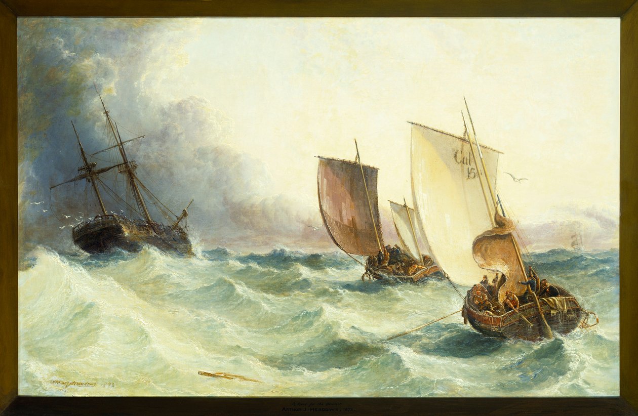 Et kapløb for de forladte, 1873 af Arthur Joseph Meadows