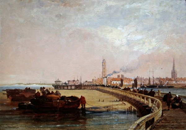 Ved havnen: Calais af Arthur Joseph Meadows