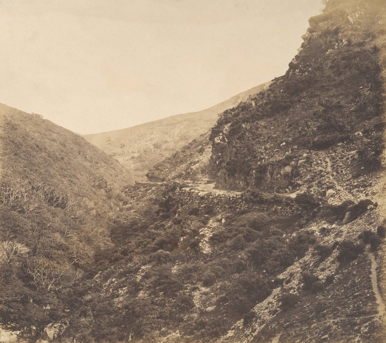 På vej til Watersmeet, nær Lynton, North Devon, 1856. af Arthur Julius Pollock