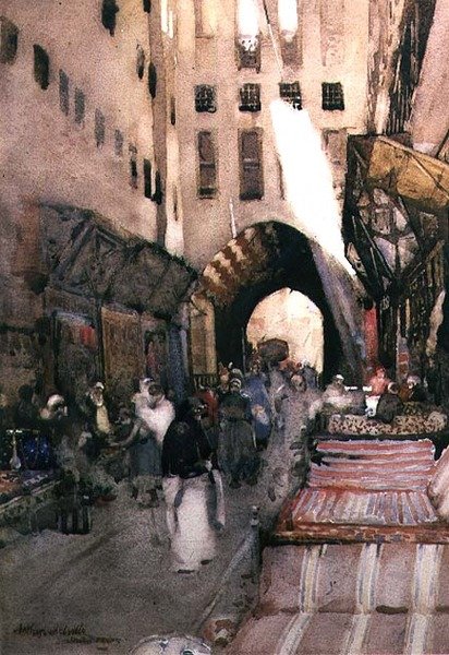 En tyrkisk basar af Arthur Melville