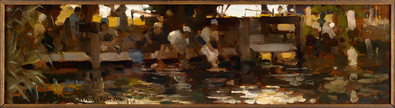 Vaskemaskinerne, 1880 af Arthur Melville
